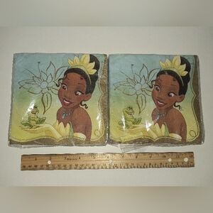 2 Packs of Brand New Disney Princess Tiana Deluxe Party Napkins (16/Pack)